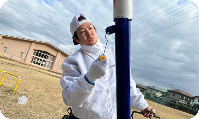 塗魂ペインターズの活動の様子