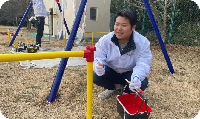 塗魂ペインターズの活動の様子